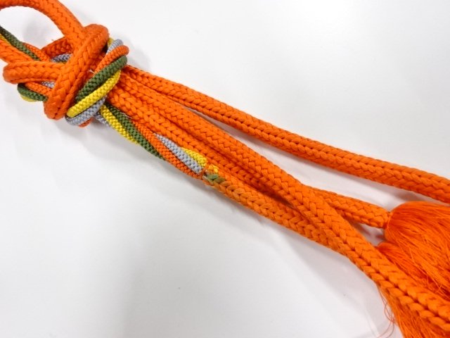 JAPANESE KIMONO / HAND-TIED OBIJIME CORD 